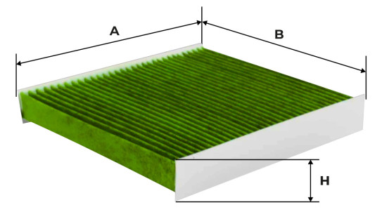 Размеры фильтра NF6352CA NEVSKY FILTER